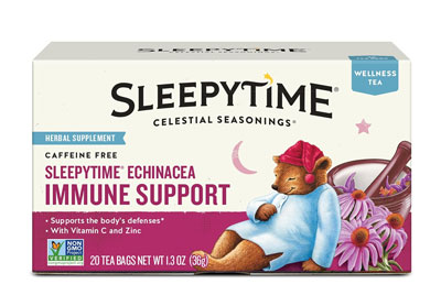 Image: Celestial Seasonings Sleepytime Echinacea Immune Support Wellness Herbal Tea Bags (20 Count)