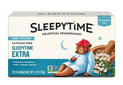 Image: Celestial Seasonings Sleepytime Extra Wellness Herbal Tea Bags (20 Count)