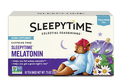 Image: Celestial Seasonings Sleepytime Melatonin Wellness Herbal Tea Bags (18 Count) Image: Celestial Seasonings Sleepytime Melatonin Wellness Herbal Tea Bags (18 Count)