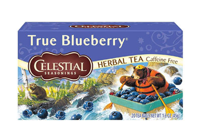 Image: Celestial Seasonings True Blueberry Herbal Tea Bags (20 Count) Image: Celestial Seasonings True Blueberry Herbal Tea Bags (20 Count)