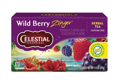Image: Celestial Seasonings Wild Berry Zinger Herbal Tea Bags (20 Count) Image: Celestial Seasonings Wild Berry Zinger Herbal Tea Bags (20 Count)