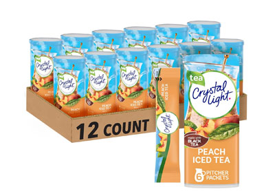 Image: Crystal Light Peach Iced Tea Pitcher Packets (6 x 12 Pack)