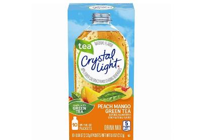Image: Crystal Light Peach Mango Green Tea On-The-Go Packets (10 Count)