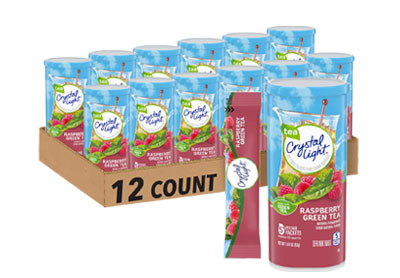 Image: Crystal Light Raspberry Green Tea Pitcher Packets (5 x 12 Pack)
