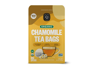 Image: FGO Organic Chamomile Tea Bags (100 Count)