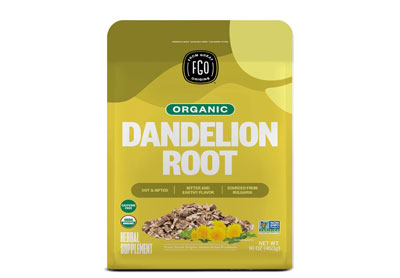 Image: FGO Organic Dandelion Root Loose Leaf Herbal Tea (453g)