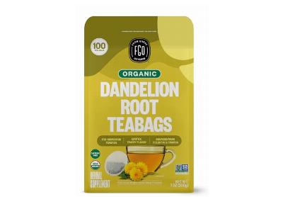 Image: FGO Organic Dandelion Root Tea Bags (100 Count)