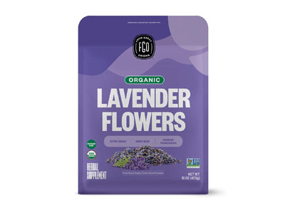 Image: FGO Organic Lavender Flowers Loose Leaf Herbal Tea (453g)