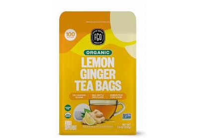 Image: FGO Organic Lemon Ginger Tea Bags (100 Count)