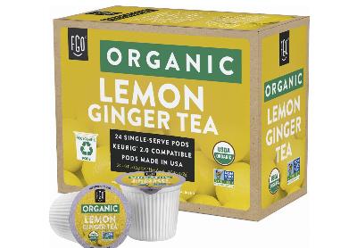Image: FGO Organic Lemon Ginger Tea K-cup Pods (24 Count)