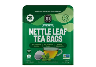 Image: FGO Organic Nettle Leaf Tea Bags (20 Count)