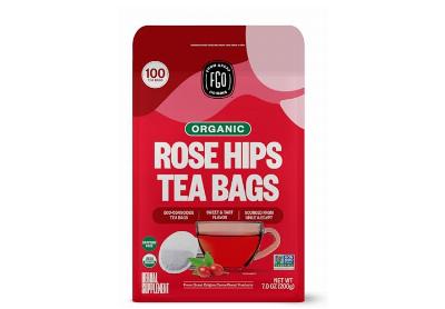 Image: FGO Organic Rosehips Tea Bags (100 Count)