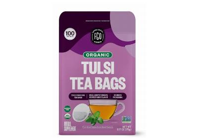 Image: FGO Organic Tulsi Herbal Tea Bags (100 Count)