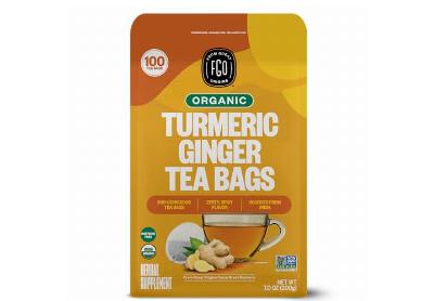 Image: FGO Organic Turmeric Ginger Tea Bags (100 Count)