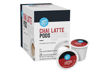 Image: Happy Belly Chai Latte Black Tea K-cup Pods (24 Count)