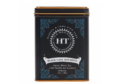 Image: Harney & Sons Black Cask Bourbon Smoky Black Tea with Vanilla and Caramel Tea Sachets (20 Count) Image: Harney & Sons Black Cask Bourbon Smoky Black Tea with Vanilla and Caramel Tea Sachets (20 Count)