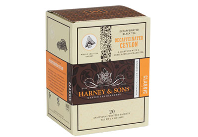 Image: Harney & Sons Decaffeinated Ceylon Black Tea Sachets (20 Count) Image: Harney & Sons Decaffeinated Ceylon Black Tea Sachets (20 Count)
