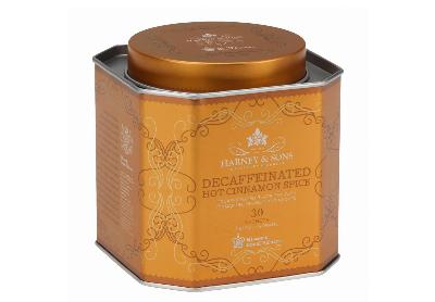Image: Harney & Sons Decaffeinated Hot Cinnamon Spice Black Tea Sachets (30 Count) Image: Harney & Sons Decaffeinated Hot Cinnamon Spice Black Tea Sachets (30 Count)