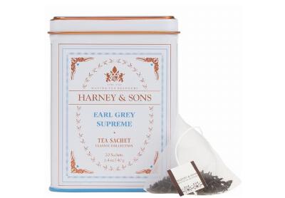 Image: Harney & Sons Earl Grey Supreme Black Tea Sachets (20 Count) Image: Harney & Sons Earl Grey Supreme Black Tea Sachets (20 Count)
