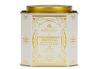 Image: Harney & Sons Gingerbread Festival Black Tea Sachets (30 Count) Image: Harney & Sons Gingerbread Festival Black Tea Sachets (30 Count)