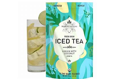 Image: Harney & Sons Green with Coconut Green Tea Fresh Brew Iced Tea Bags (15 Count)
