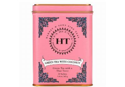 Image: Harney & Sons HT Green Tea with Coconut Tea Sachets (20 Count) Image: Harney & Sons HT Green Tea with Coconut Tea Sachets (20 Count)