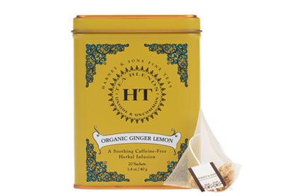 Image: Harney & Sons HT Organic Ginger Lemon Herbal Tea Sachets (20 Count)