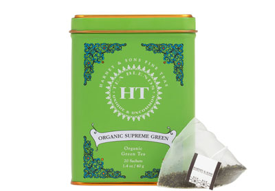 Image: Harney & Sons HT Organic Supreme Green Tea Sachets (20 Count)
