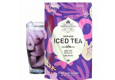 Image: Harney & Sons Indigo Punch Herbal Infusion Fresh Brew Iced Tea Bags (15 Count)