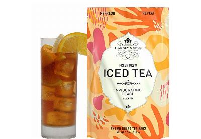 Image: Harney & Sons Invigorating Peach Black Tea Fresh Brew Iced Tea Bags (15 Count)