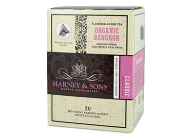Image: Harney & Sons Organic Bangkok Green Tea Sachets (20 Count)