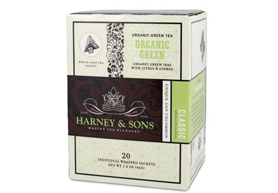 Image: Harney & Sons Organic Green Tea with Lemongrass, Citrus & Ginkgo Tea Sachets (20 Count)