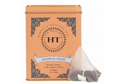 Image: Harney & Sons Peaches & Ginger Black Tea Sachets (20 Count)