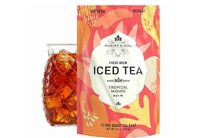 Image: Harney & Sons Tropical Mango Black Tea Fresh Brew Iced Tea Bags (15 Count)