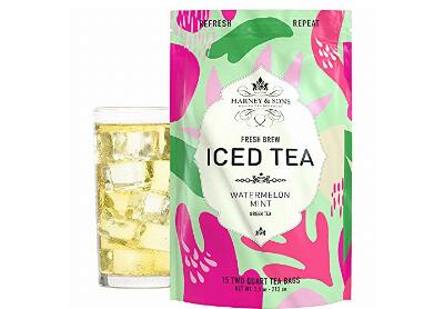Image: Harney & Sons Watermelon Mint Green Tea Fresh Brew Iced Tea Bags (15 Count)