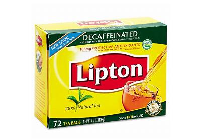 Image: Lipton Decaffeinated Black Tea Bags (72 Count)