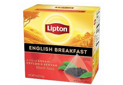 Image: Lipton English Breakfast Black Tea Pyramid Tea Bags (20 Count)