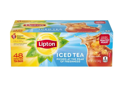Image: Lipton Iced Tea Unsweetened Black Tea Bags (48 Count)