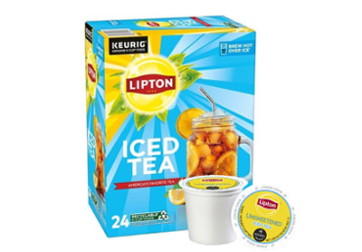 Image: Lipton Iced Tea Unsweetened Black Tea K-cup Pods (24 Count)