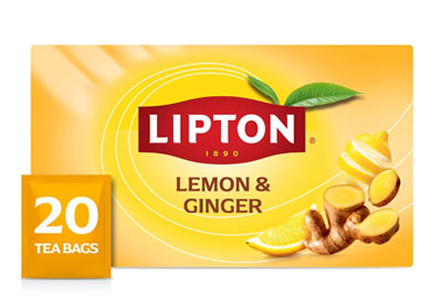 Image: Lipton Lemon Ginger Herbal Tea Bags (20 Count)