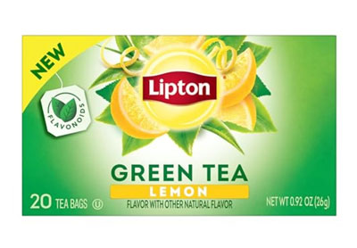 Image: Lipton Lemon Green Tea Bags (20 Count)