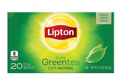 Image: Lipton Pure Green Tea Bags (20 Count)