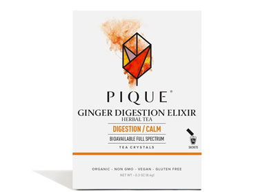 Image: Pique Ginger Digestion Elixir Herbal Tea Sachets (14 Count)