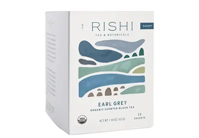 Rishi Tea Rack Rishi Earl Grey Organic Scented Black Tea Sachets (15 Count)
