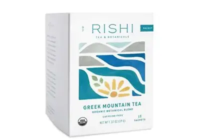 Rishi Tea Rack Rishi Greek Mountain Tea Organic Botanical Blend Herbal Tea Sachets (15 ...