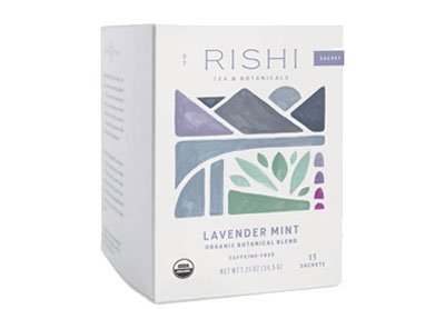 Image: Rishi Lavender Mint Organic Botanical Blend Herbal Tea Sachets (15 Count) Image: Rishi Lavender Mint Organic Botanical Blend Herbal Tea Sachets (15 Count)