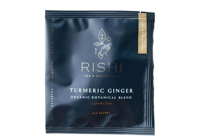 Image: Rishi Turmeric Ginger Organic Botanical Blend Herbal Tea Sachets (50 Count)