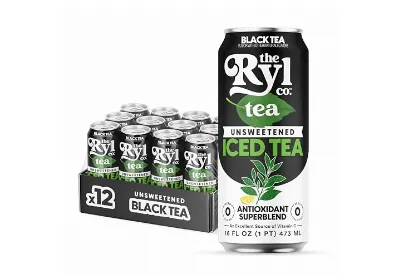 Ryl Unsweetened Black Iced Tea (473ml X 12 Pack)