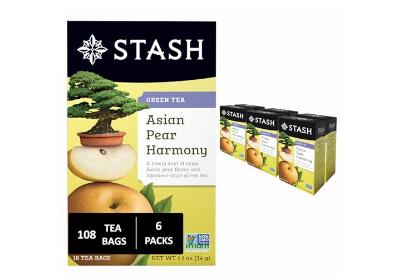 Image: Stash Tea Asian Pear Harmony Green Tea Bags (18 x 6 Pack)