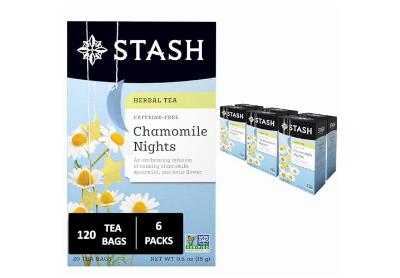 Image: Stash Tea Chamomile Nights Herbal Tea Bags (20 x 6 Pack)